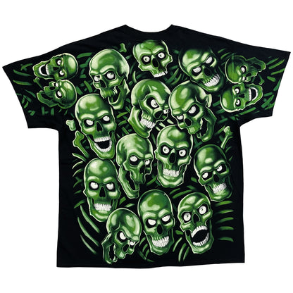 Liquid Blue Skull Pile T-Shirt