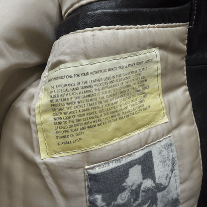 Avirex 'The K.O Kid' 1991 A2 Leather Flight Jacket - XS / S