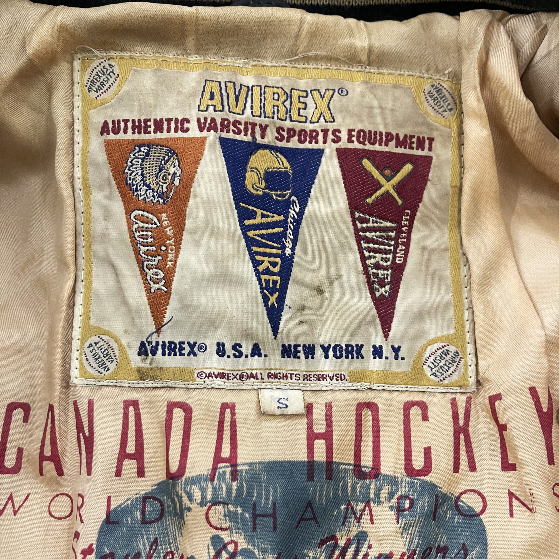 Avirex Leather Varsity Jacket