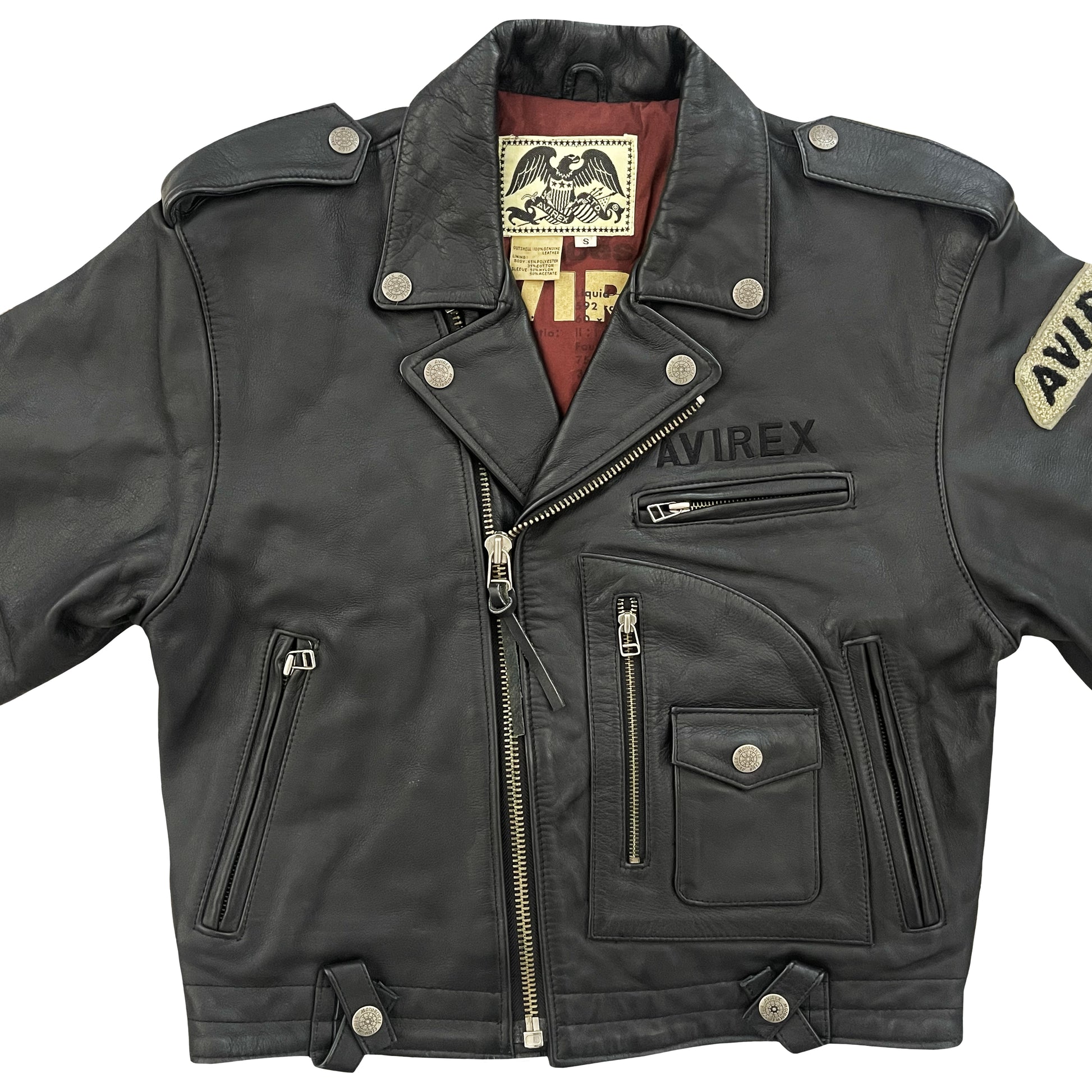 Avirex Leather Biker Jacket