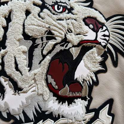 Avirex 'Speed Tigers' Leather Varsity Jacket - XL