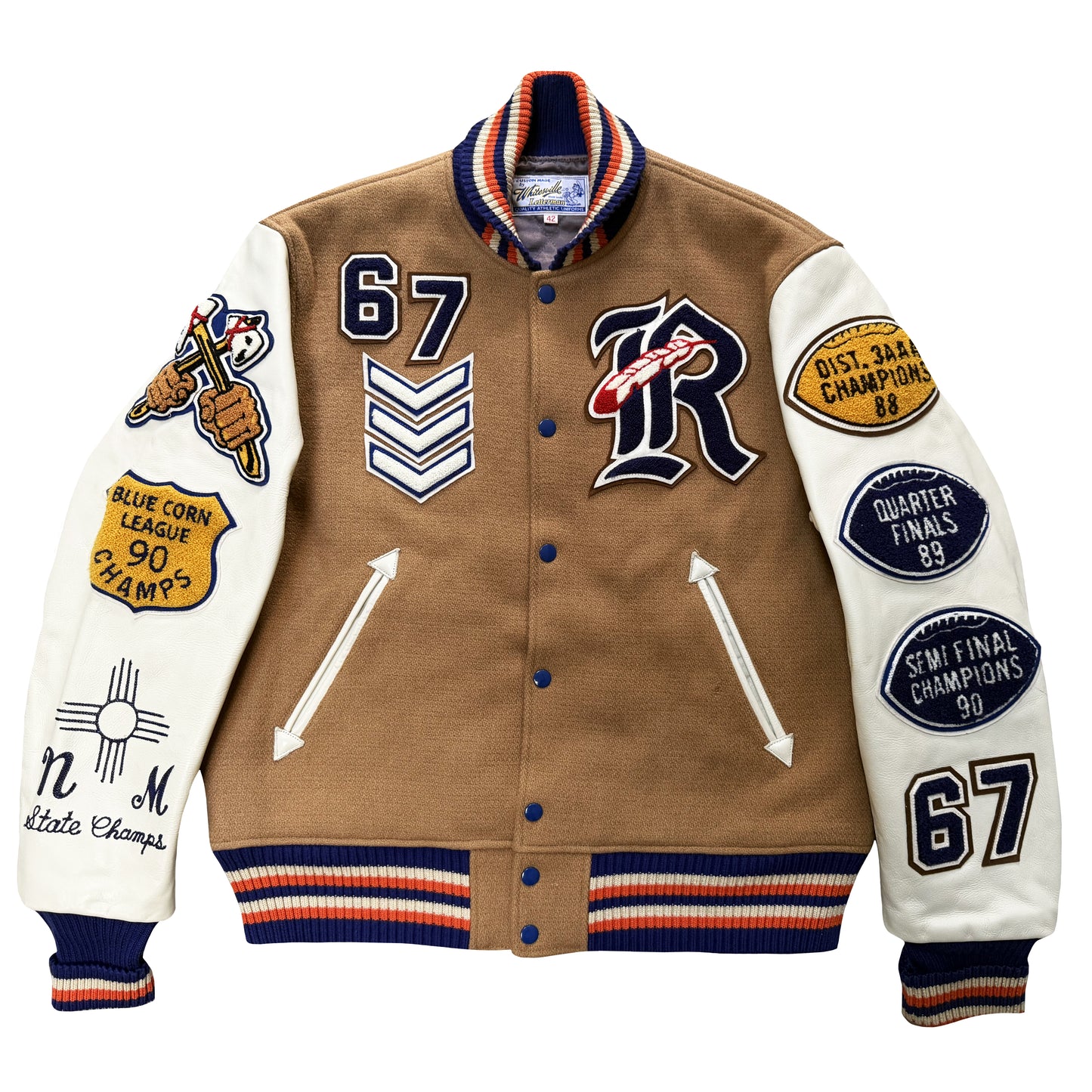 Whitesville 'Roswell Indians' Varsity Jacket - XL