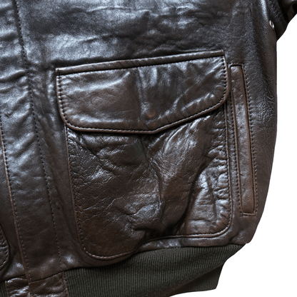 Avirex 'Wild Child' 1987 A2 Leather Flight Jacket - S / M