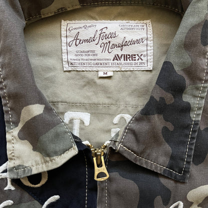 Avirex US 'Flying Tigers' Camo Military Jacket - S