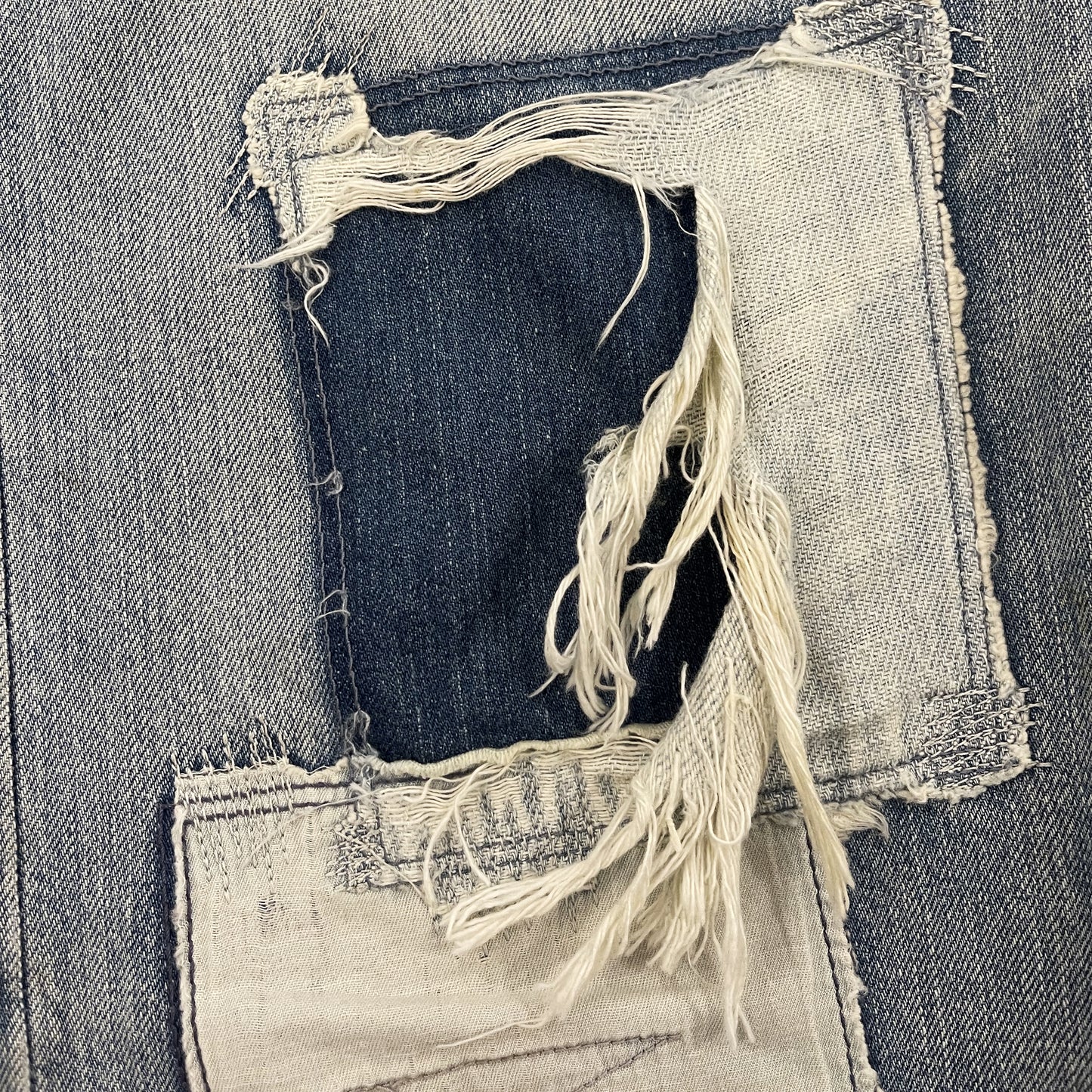 Avirex Type Blue Distressed Boro Jeans - W32"