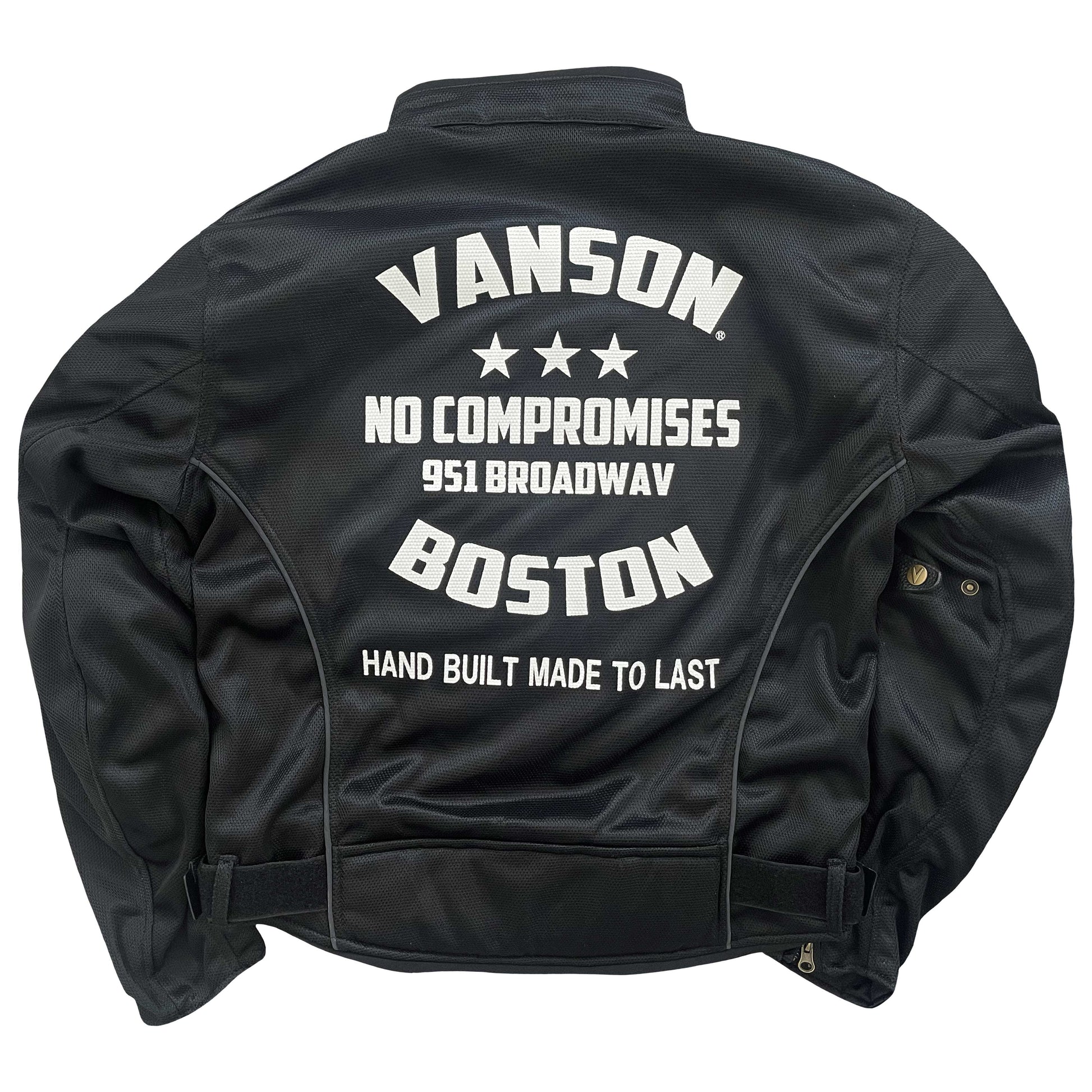 Vanson Leathers 'Trooper' Motorcycle Mesh Racer Jacket