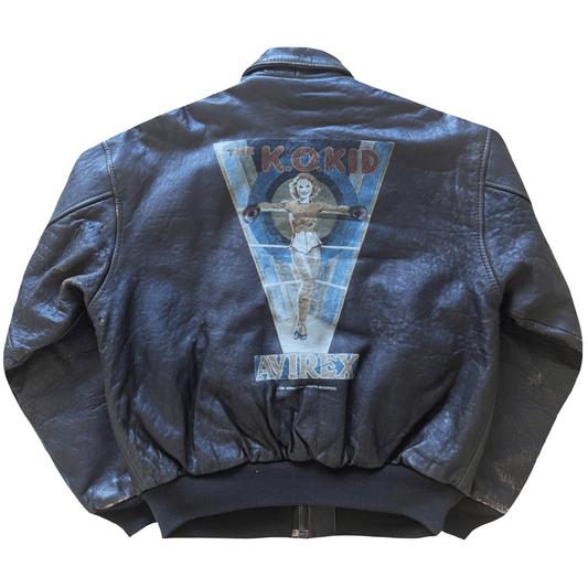 Avirex 'The K.O Kid' A2 Leather Flight Jacket - S / M