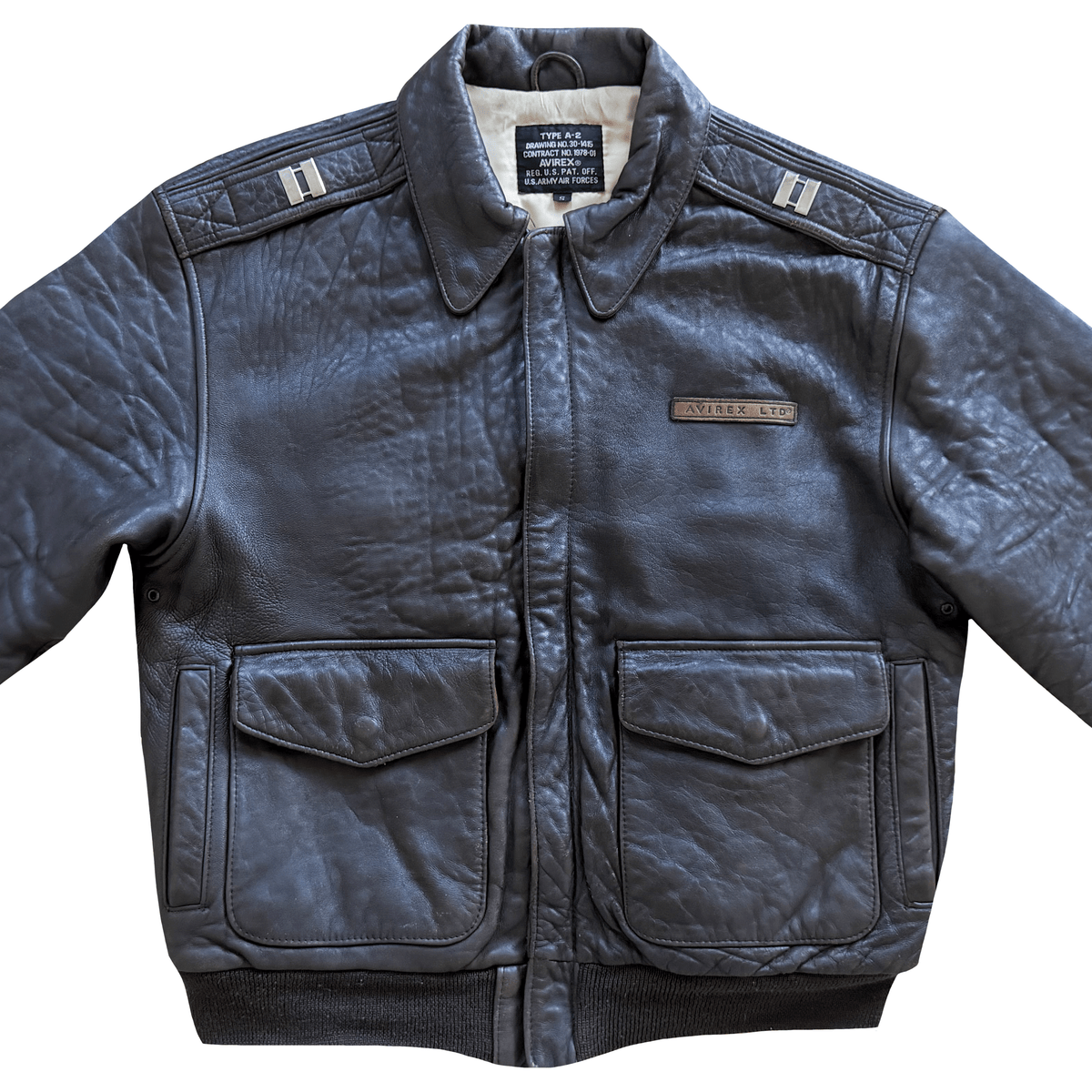 Avirex 'Pride of The Yanks' 90's A2 Leather Flight Jacket - S
