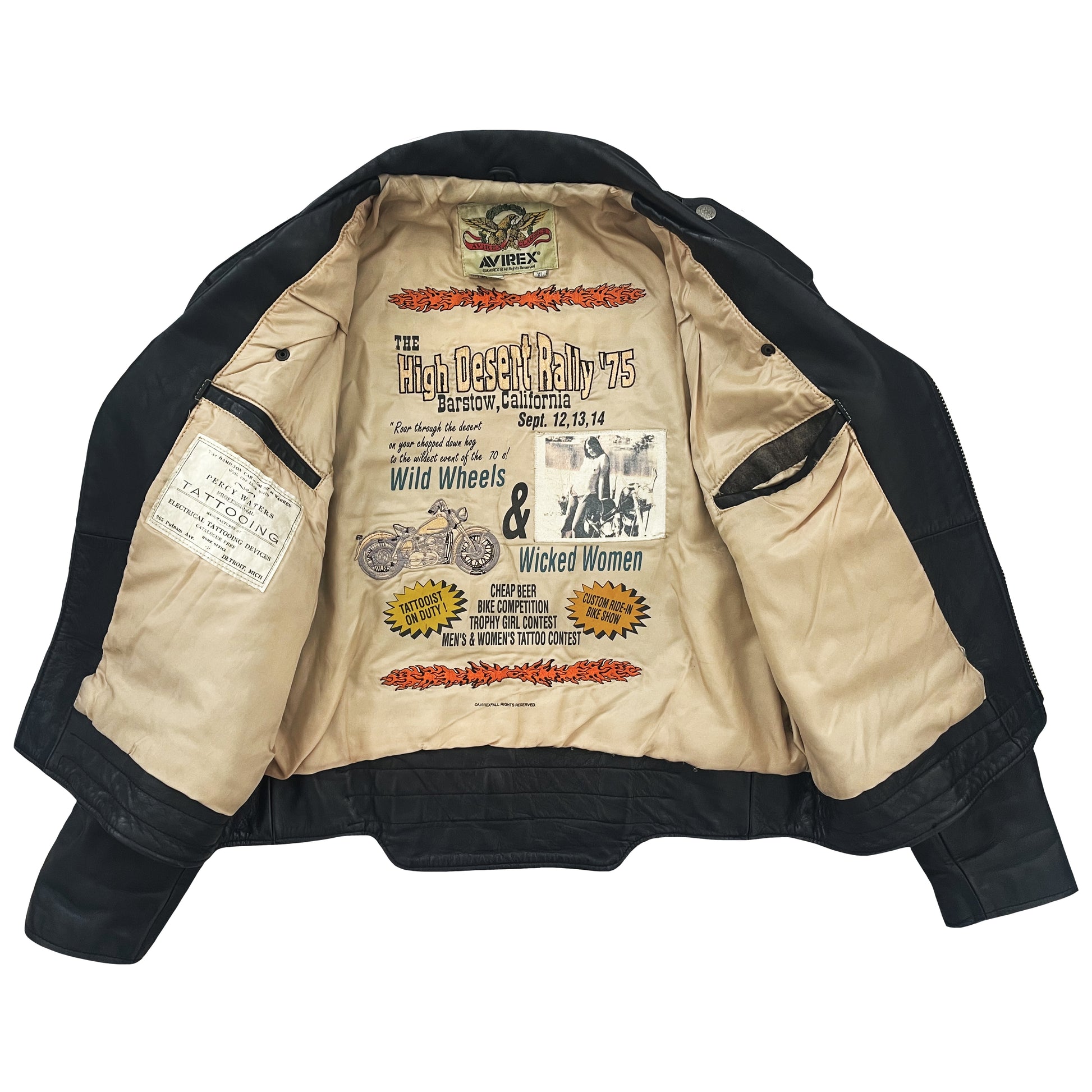 Avirex Leather Biker Motorcycle Jacket XL – The Holy Grail