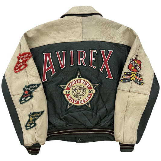 Avirex 1961 Northwest Wild Bears Leather Jacket 