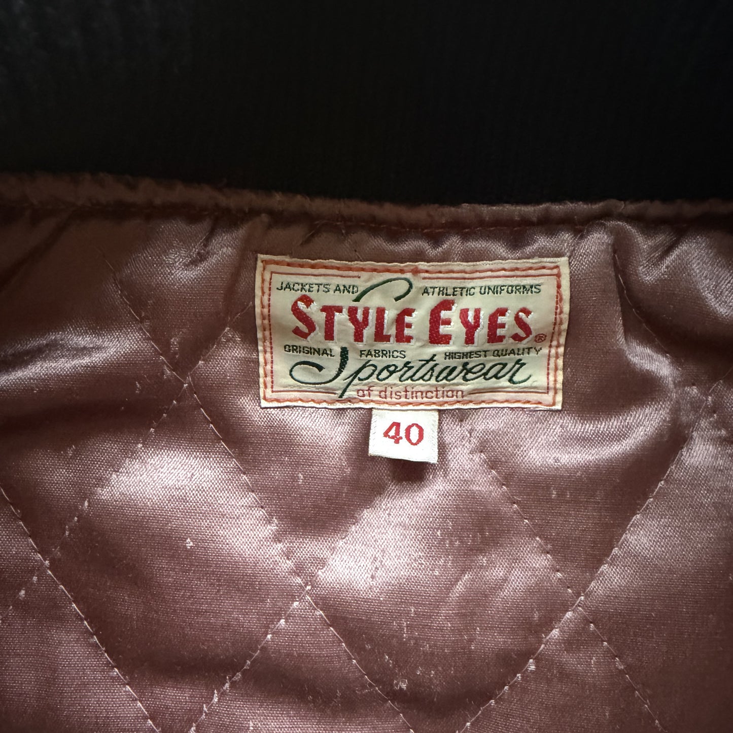 Style Eyes 'Warriors' Varsity Jacket - L