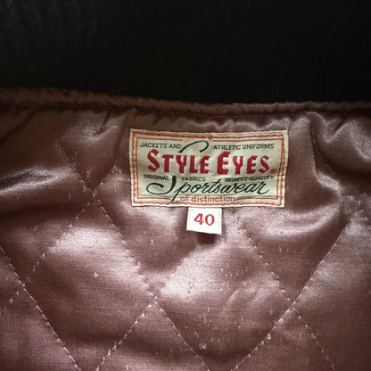 Style Eyes 'Warriors' Varsity Jacket - L