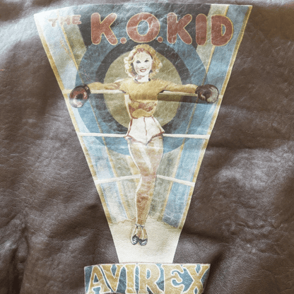 Avirex 'The K.O Kid' A2 Leather Flight Jacket - S / M