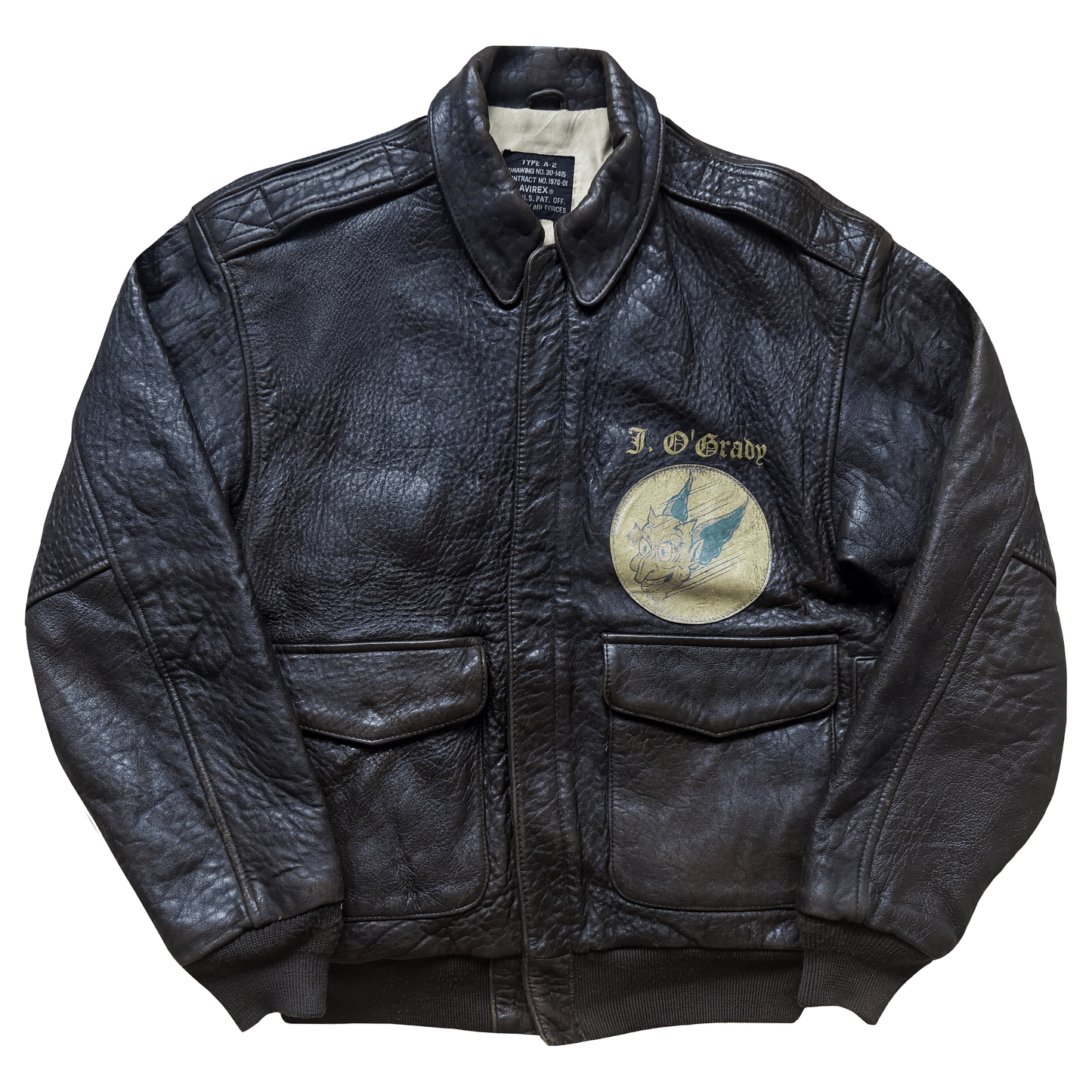 Avirex 'Saipan' 1988 A2 Leather Flight Jacket - S / M