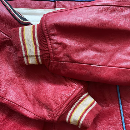 Avirex Lions Leather Varsity Jacket - L