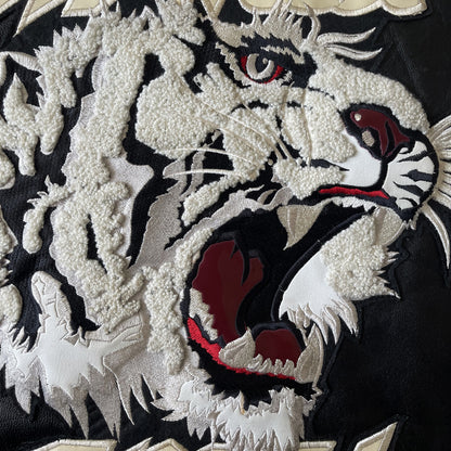 Avirex 'Speed Tigers' Leather Varsity Jacket - L