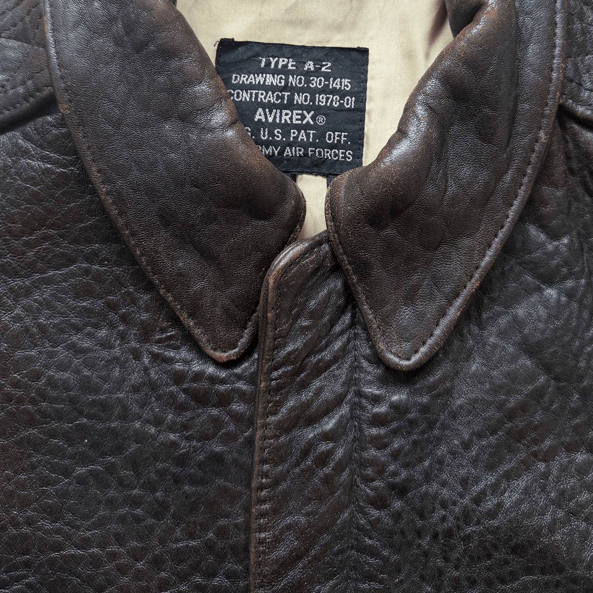 Avirex 'Saipan' 1988 A2 Leather Flight Jacket - S / M