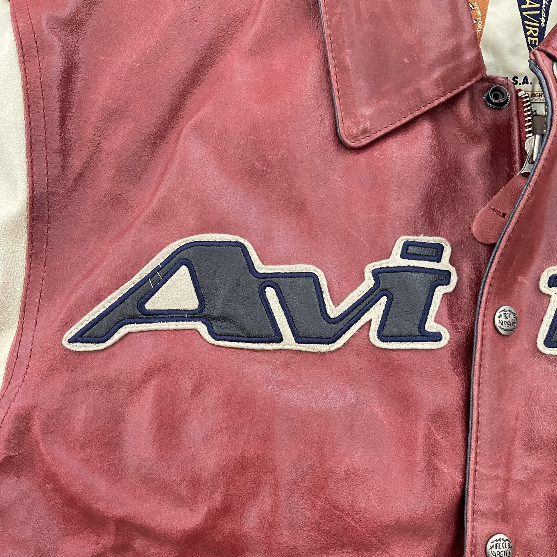 Avirex Leather Varsity Jacket