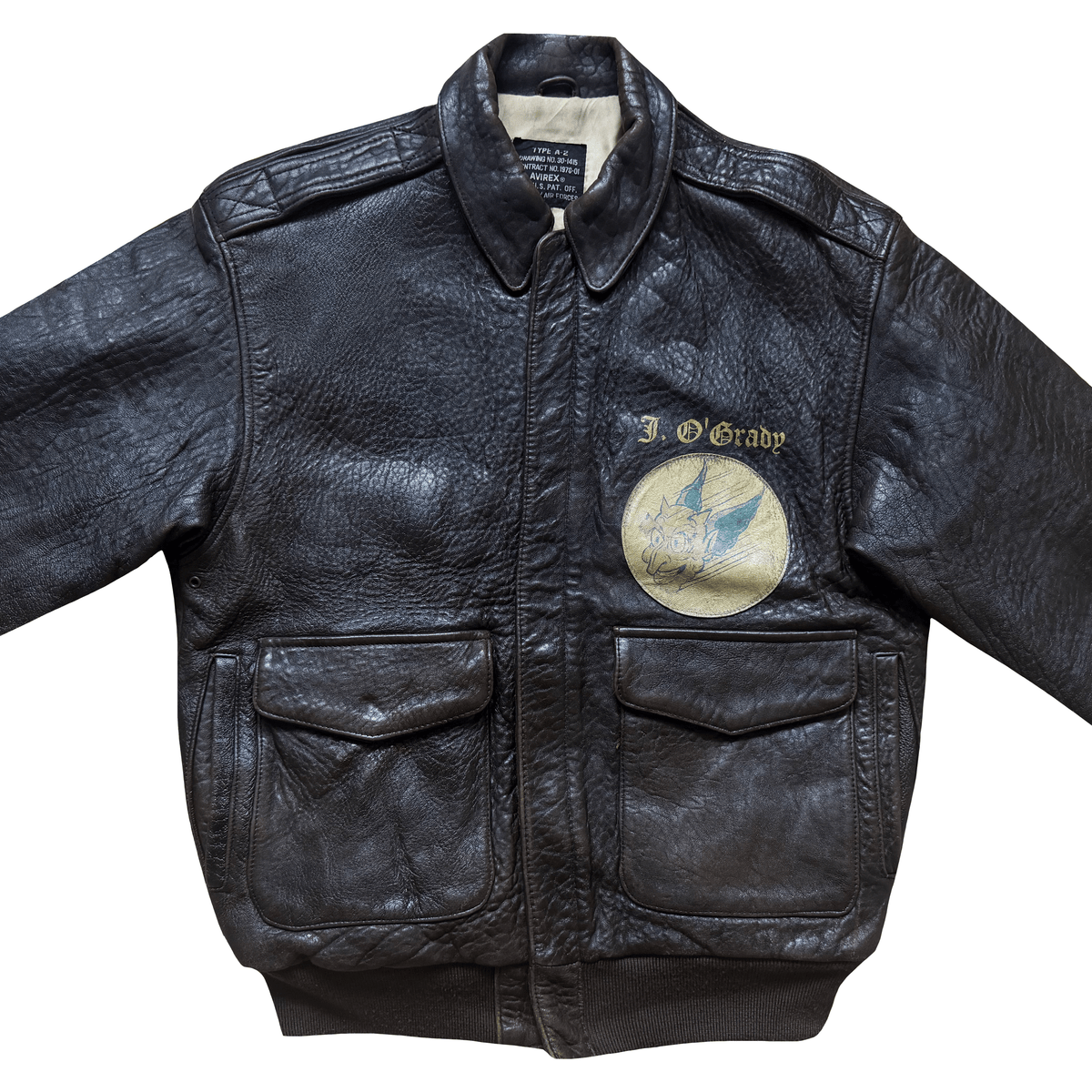Avirex 'Saipan' 1988 A2 Leather Flight Jacket - S / M