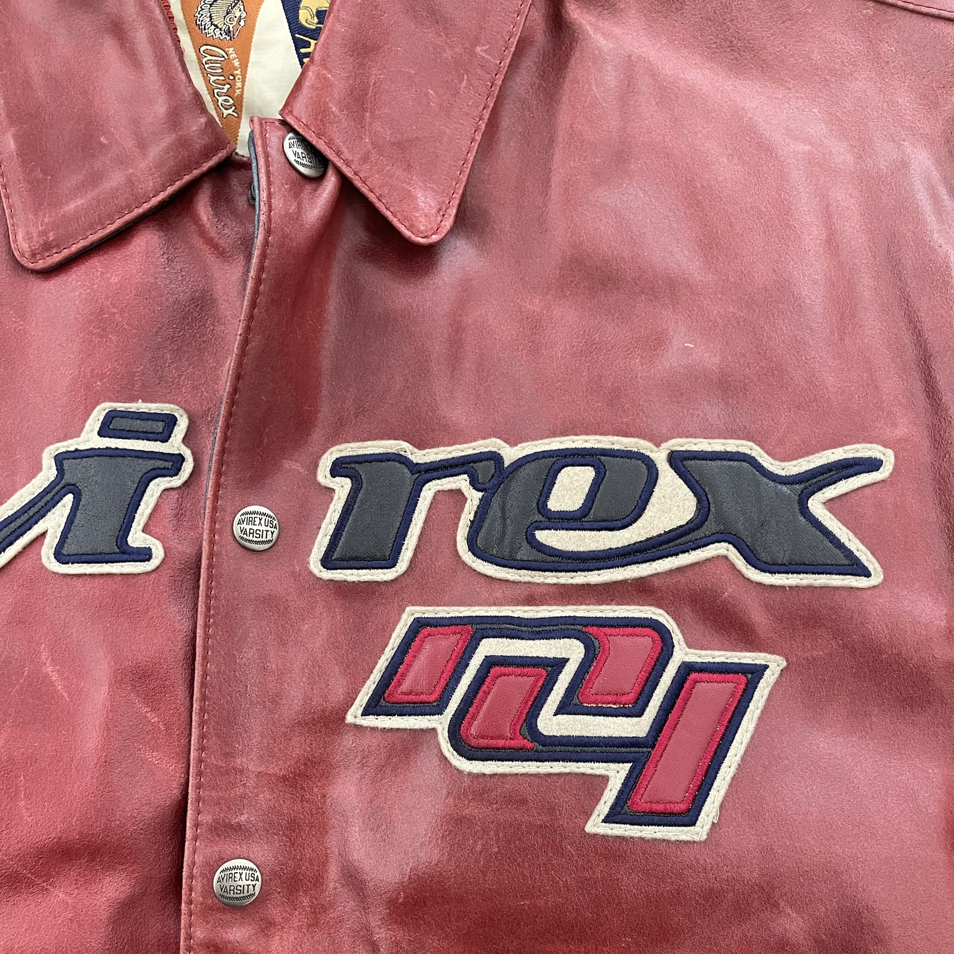 Avirex Leather Varsity Jacket