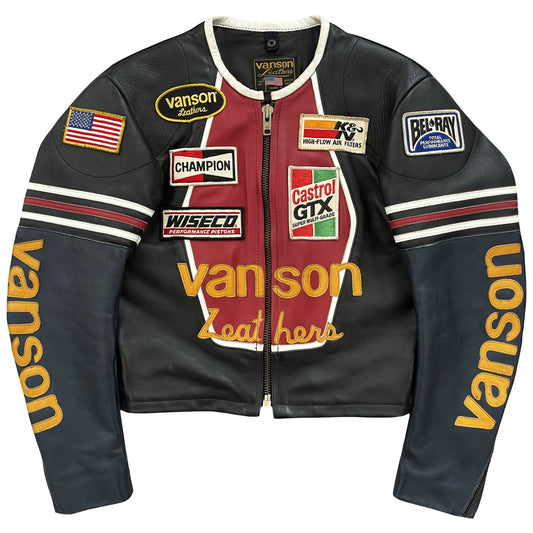 Vanson Leathers One Star Motorcycle Racer Jacket