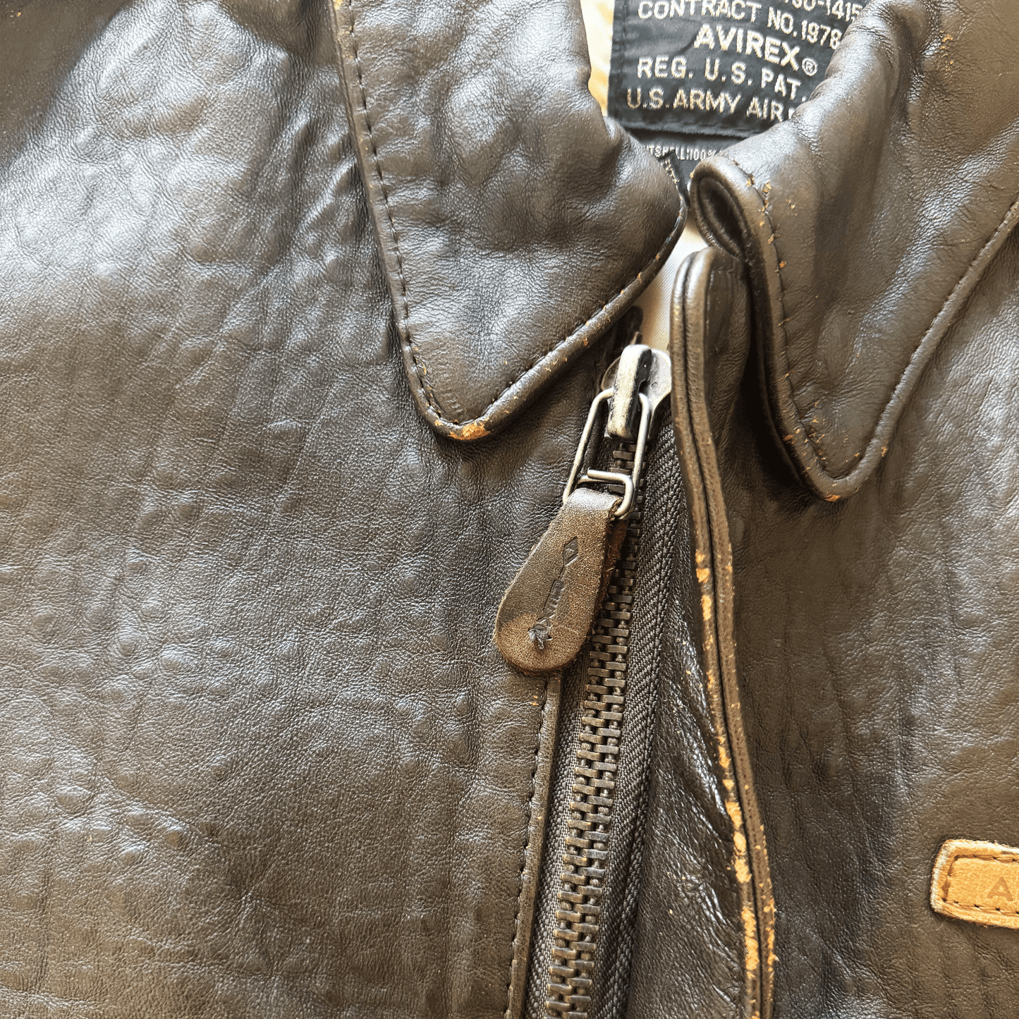 Avirex 'The K.O Kid' A2 Leather Flight Jacket - S / M