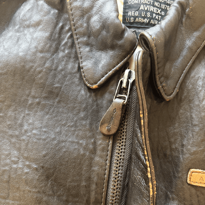 Avirex 'The K.O Kid' A2 Leather Flight Jacket - S / M