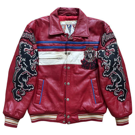 Avirex Lions Leather Varsity Jacket - M