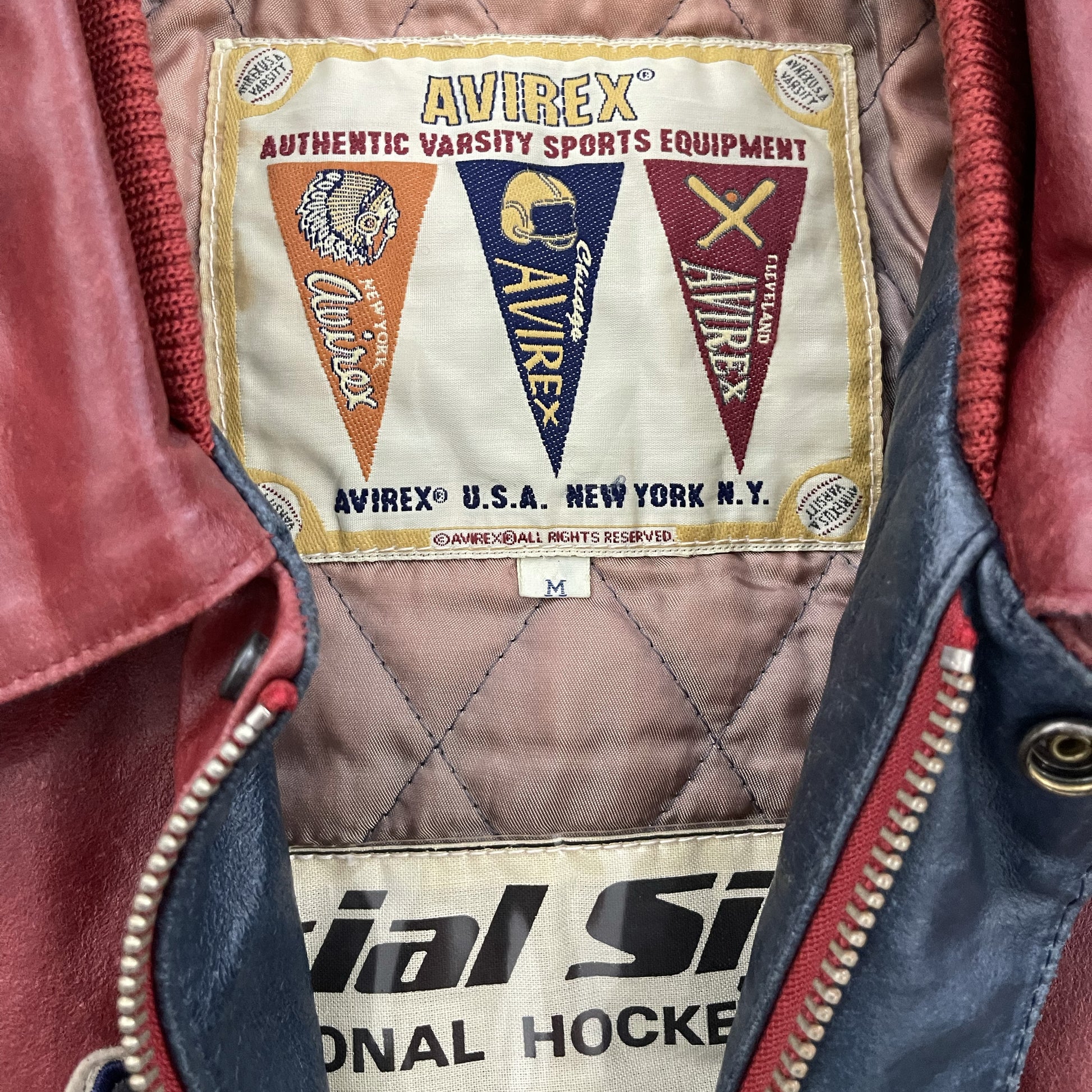 Avirex Leather Varsity Jacket