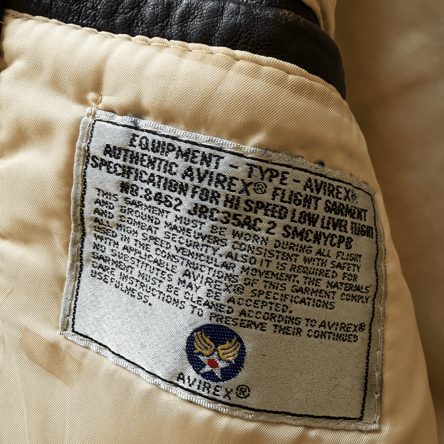 Avirex 'The K.O Kid' A2 Leather Flight Jacket - S / M