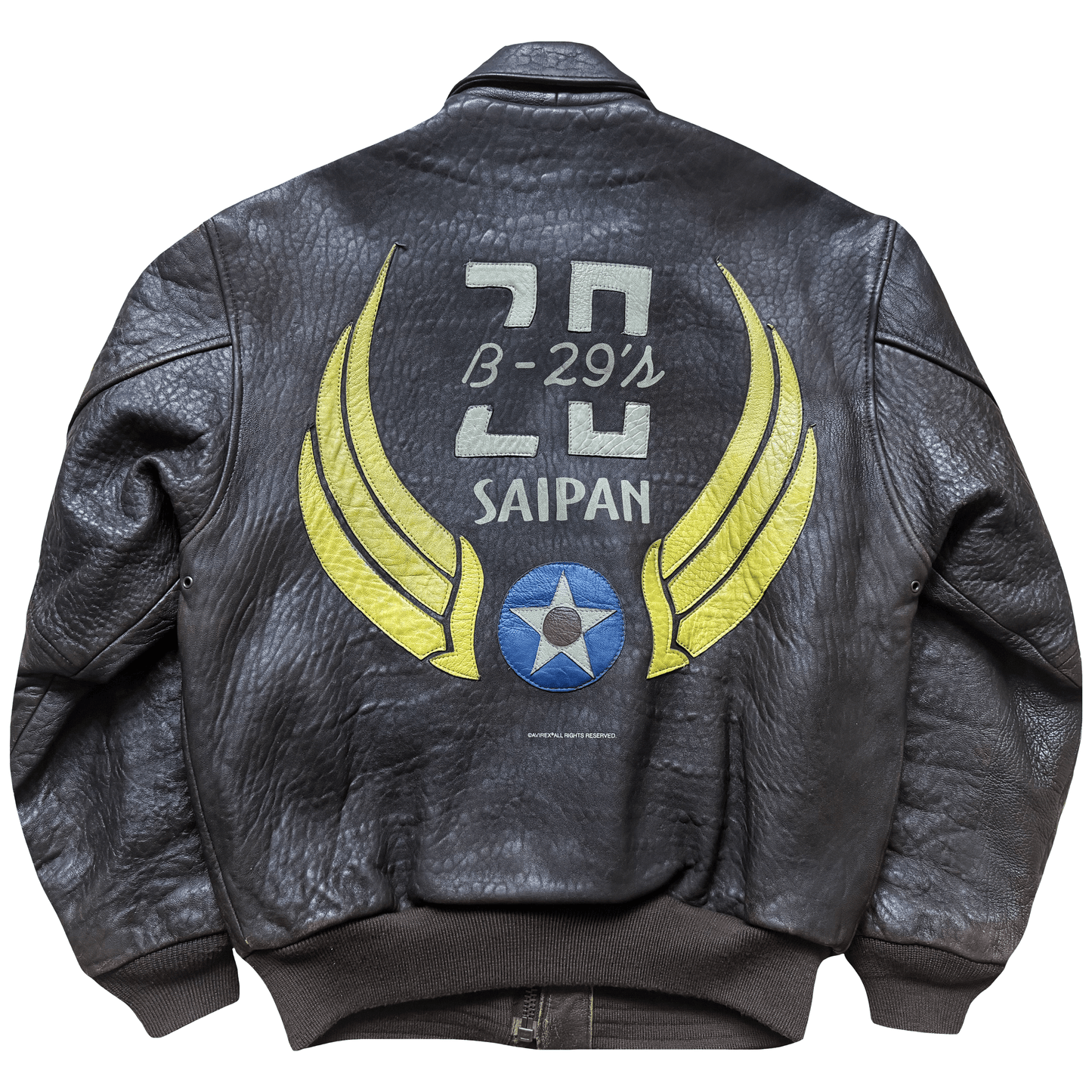Avirex 'Saipan' 1988 A2 Leather Flight Jacket - S / M