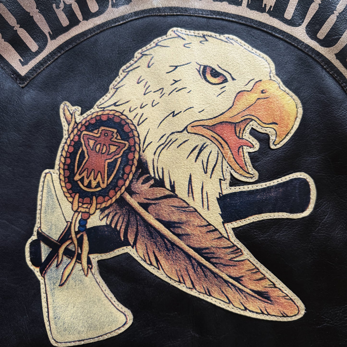 Avirex 'Desperado' Leather Biker Vest - XL