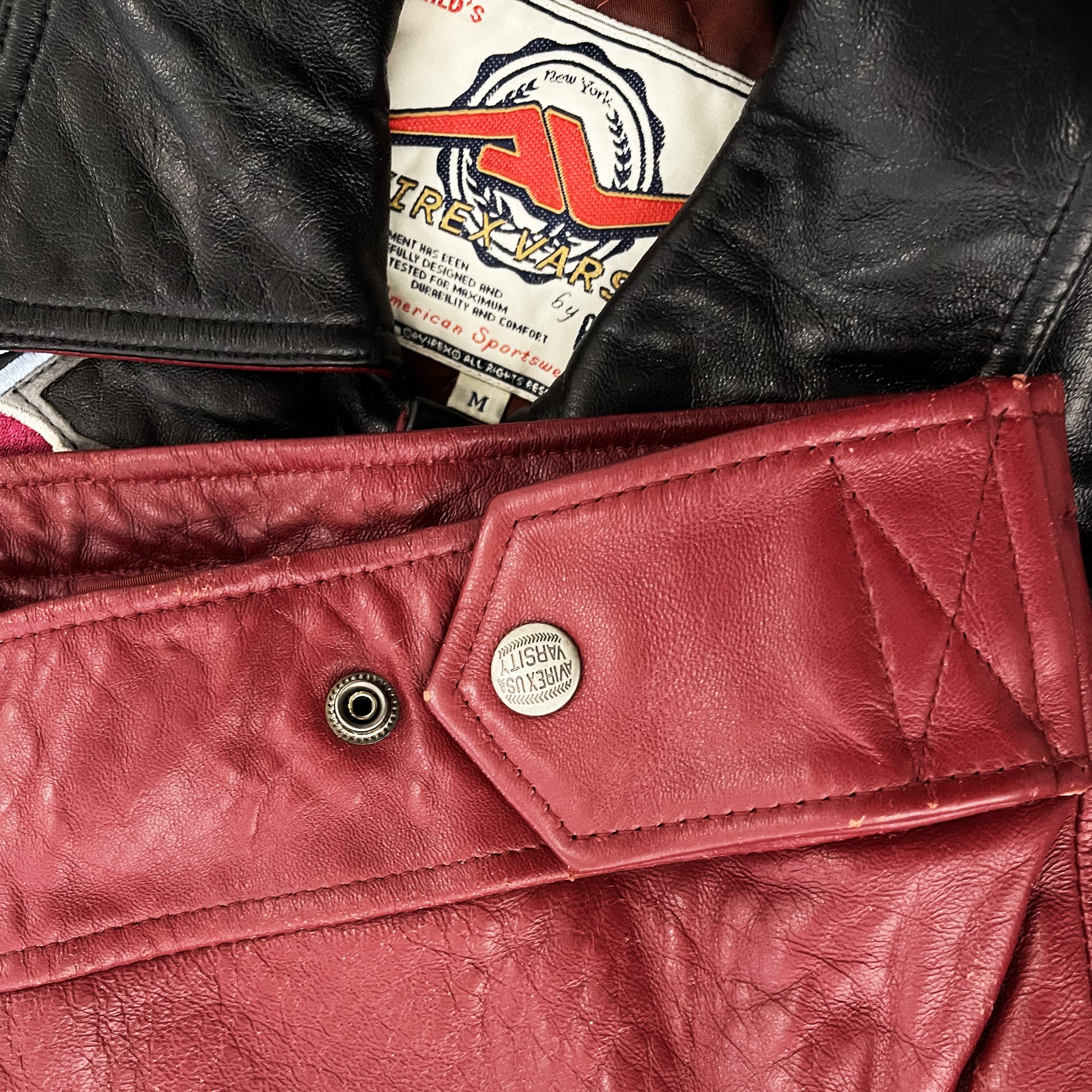 Avirex Leather Varsity Jacket