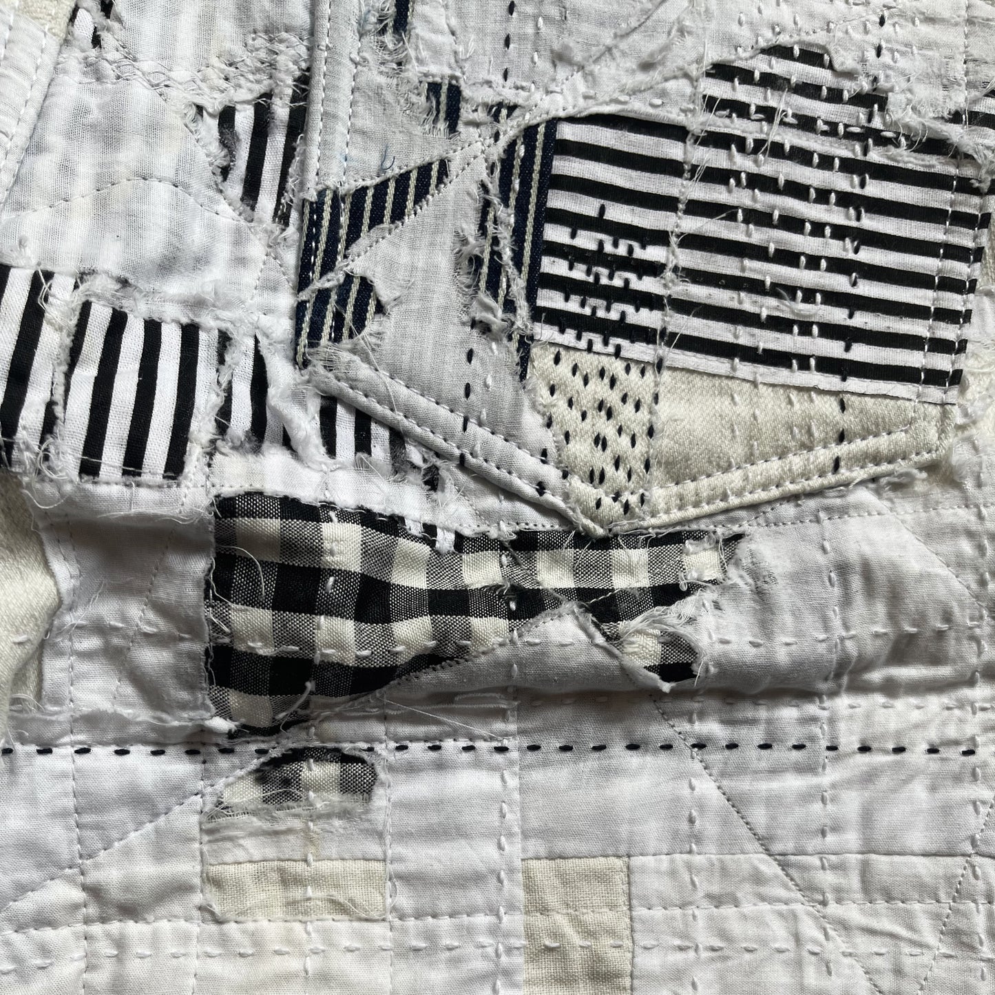 Boro Patchwork Distressed Jeans - W32"