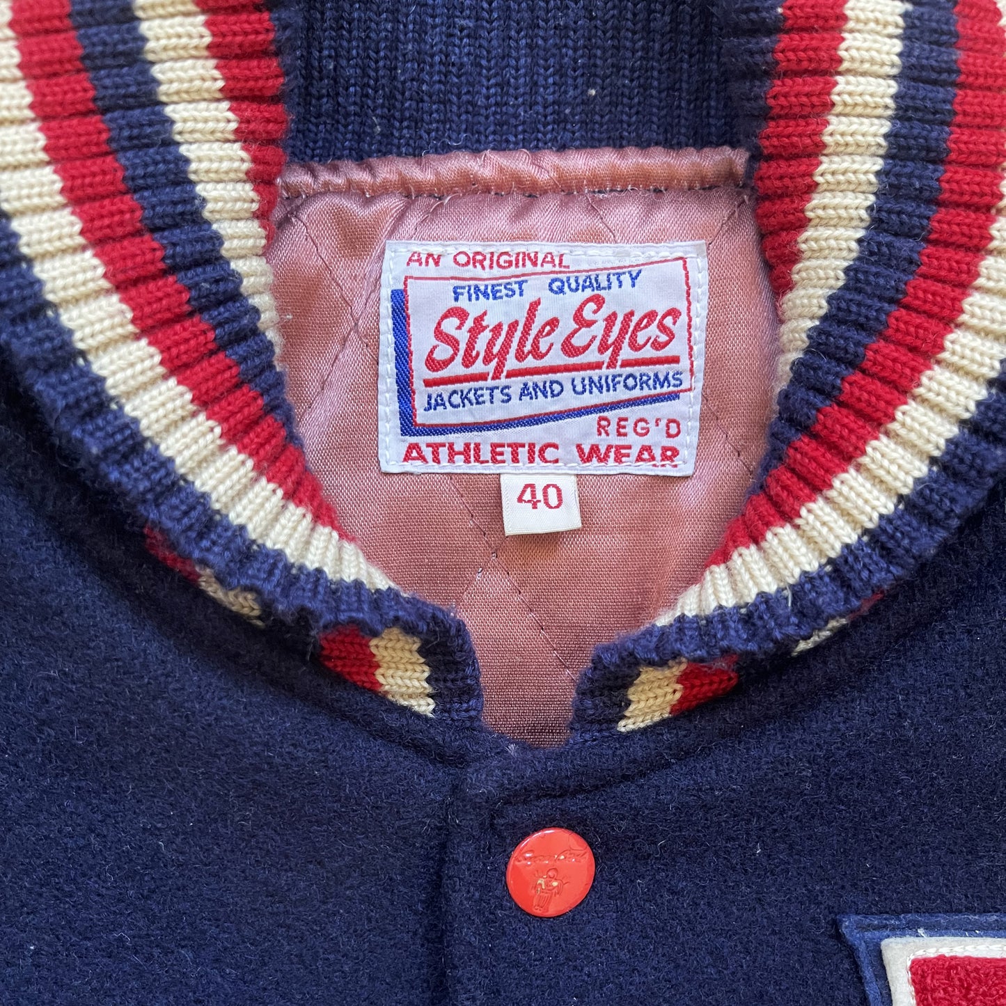 Style Eyes 'Minnesota Red Indians' Varsity Jacket - L