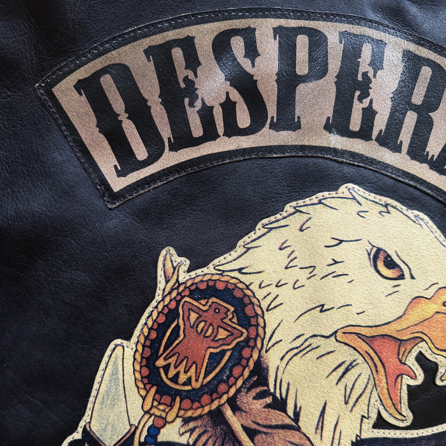 Avirex 'Desperado' Leather Biker Vest - XL