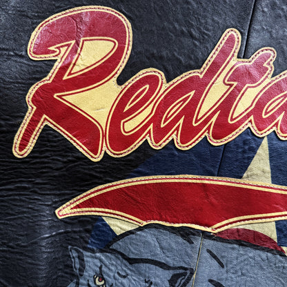 Avirex 'Red Tails' Leather Varsity Jacket - S