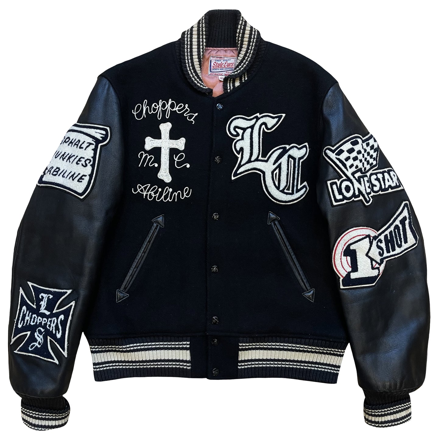 Style Eyes 'Lonestar Choppers MC' Varsity Jacket - M / L