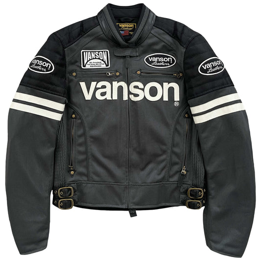 Vanson Leathers Motorcycle Mesh Racer Jacket