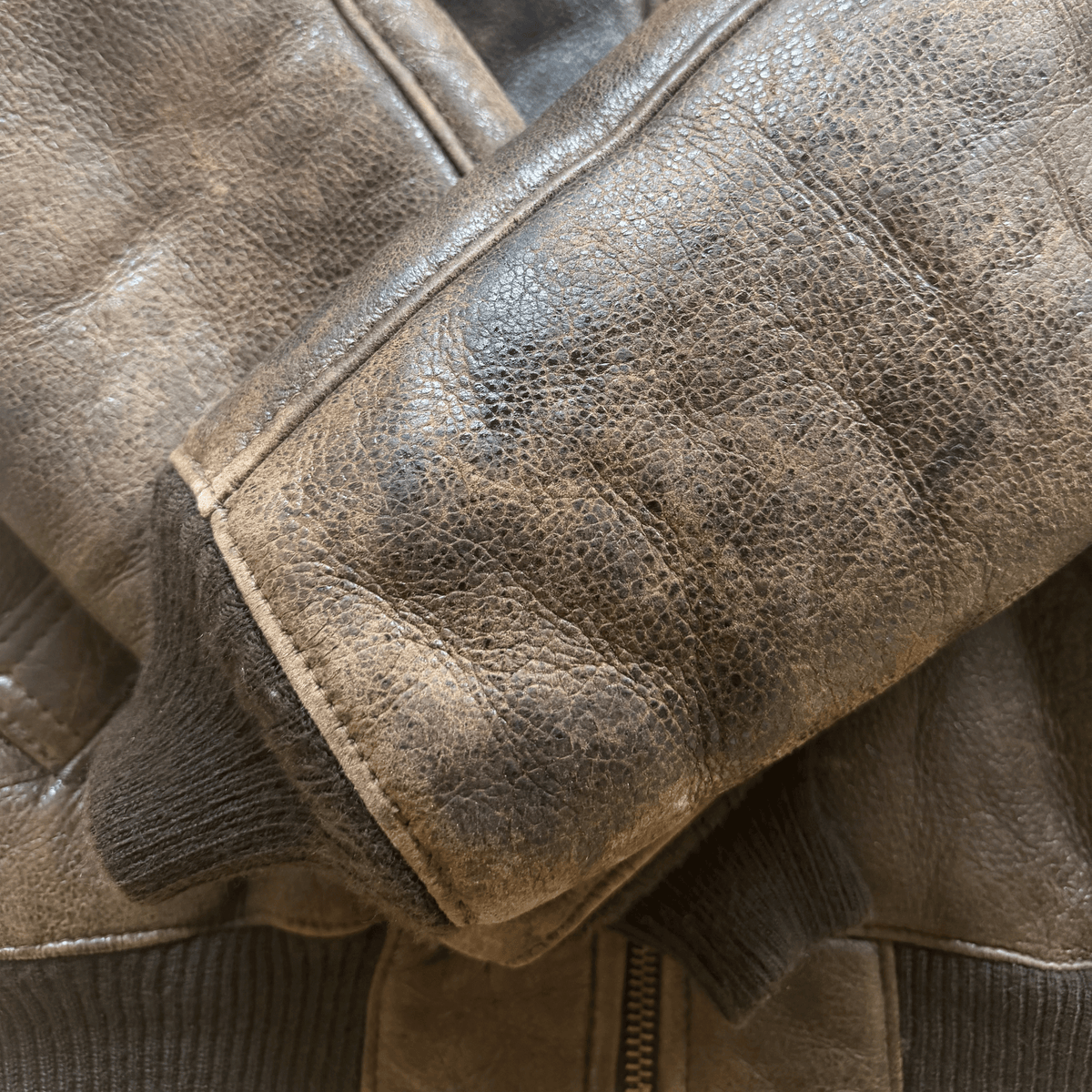 Schott B-6 Sheepskin Aviator Flight Jacket - M