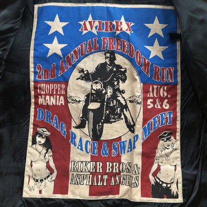 Avirex 'Desperado' Leather Biker Vest - XL