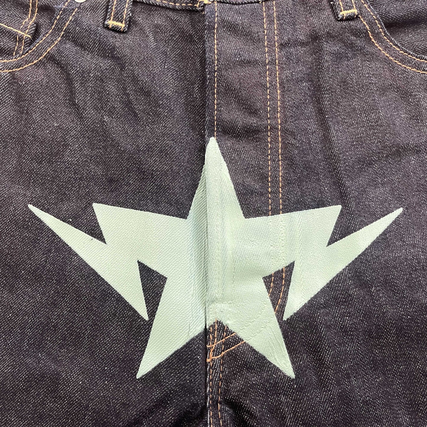 Bapesta Denim Shorts