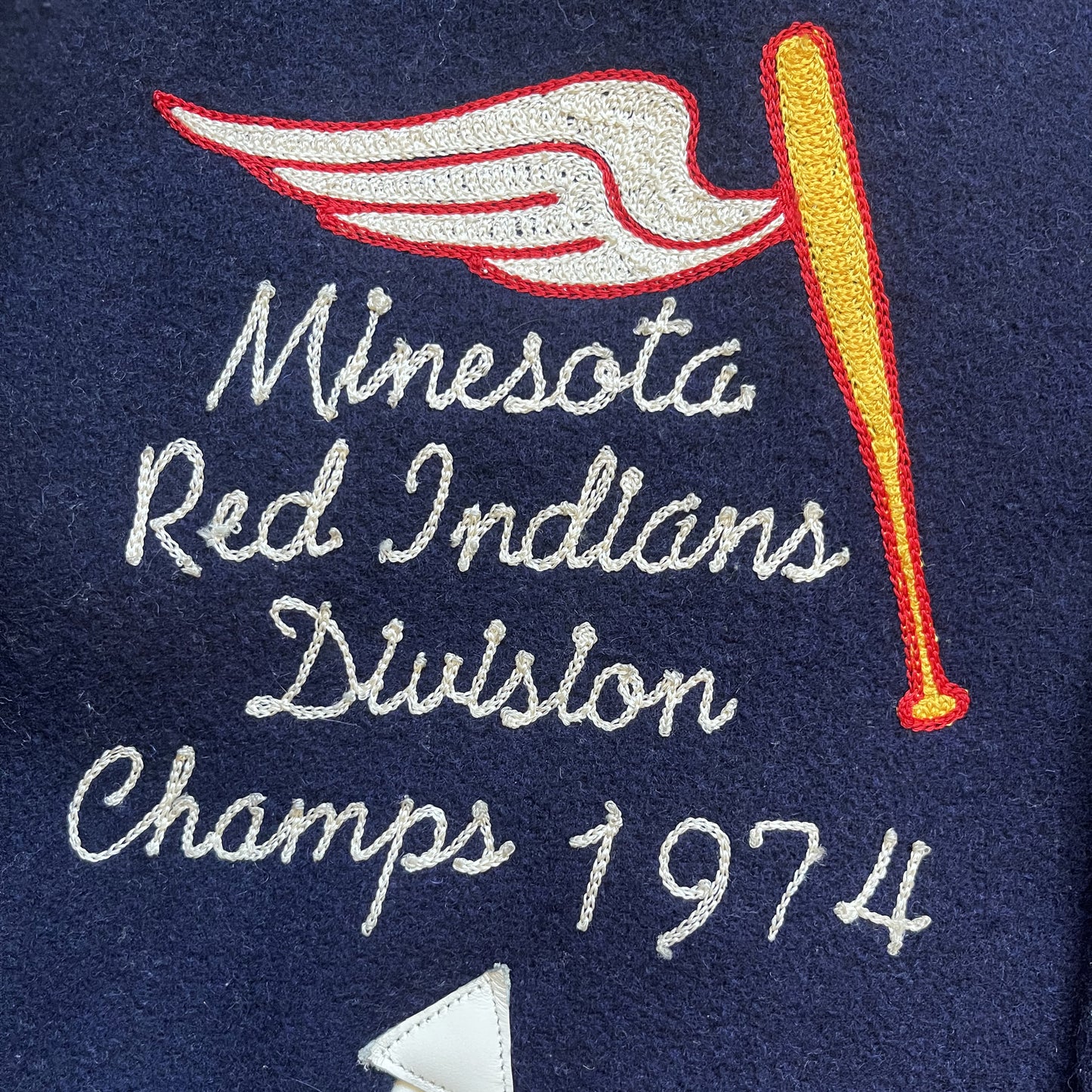 Style Eyes 'Minnesota Red Indians' Varsity Jacket - L