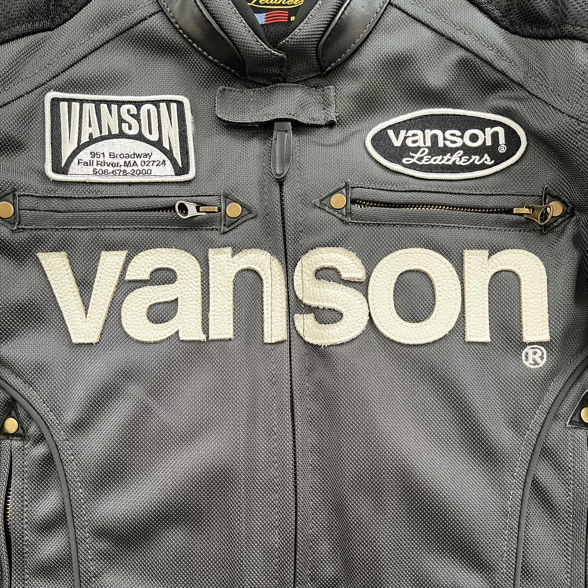 Vanson Leathers Motorcycle Mesh Racer Jacket