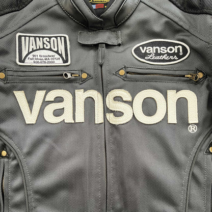 Vanson Leathers Motorcycle Mesh Racer Jacket