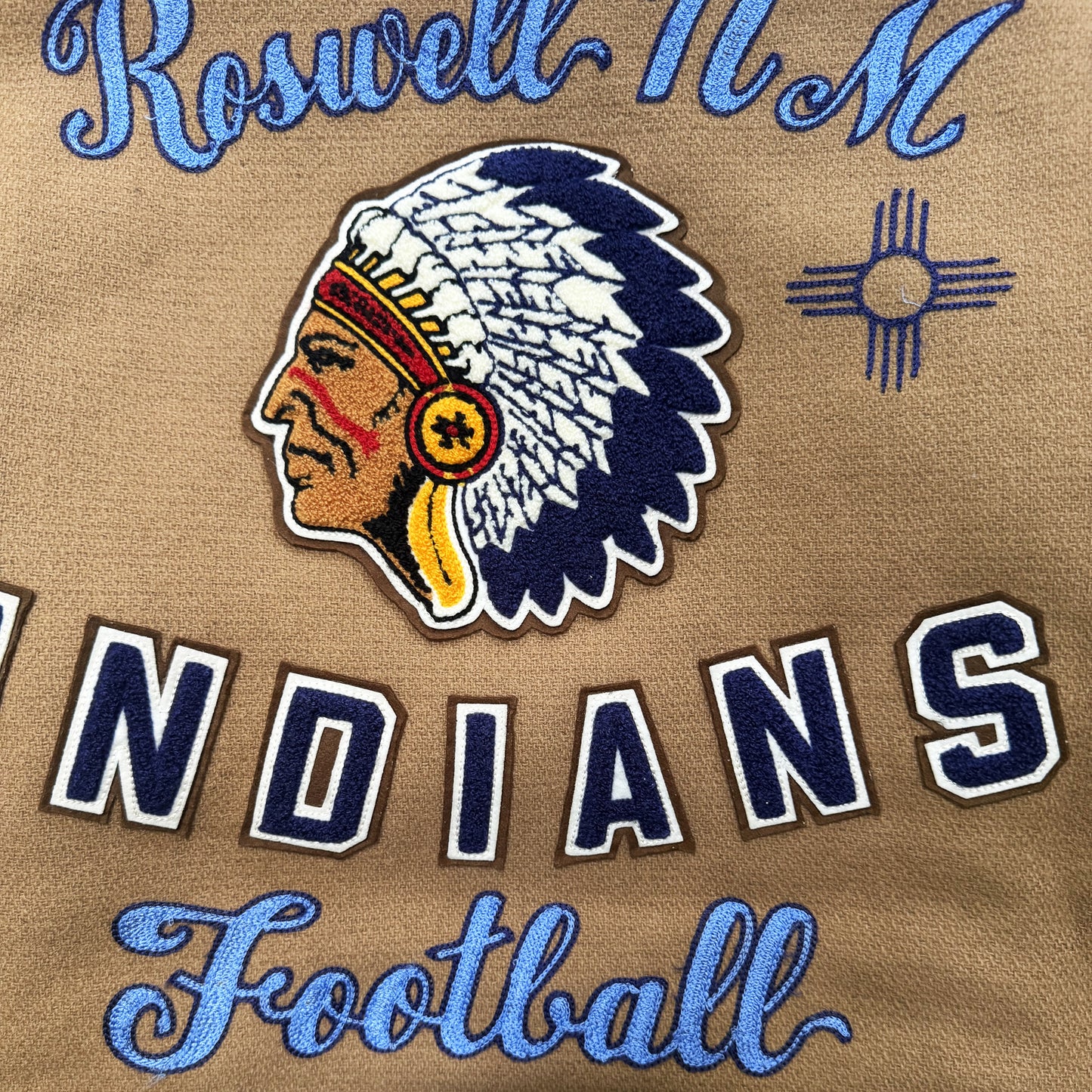 Whitesville 'Roswell Indians' Varsity Jacket - XL