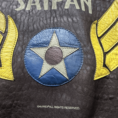 Avirex 'Saipan' 1988 A2 Leather Flight Jacket - S / M
