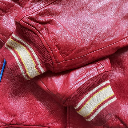 Avirex Lions Leather Varsity Jacket - M