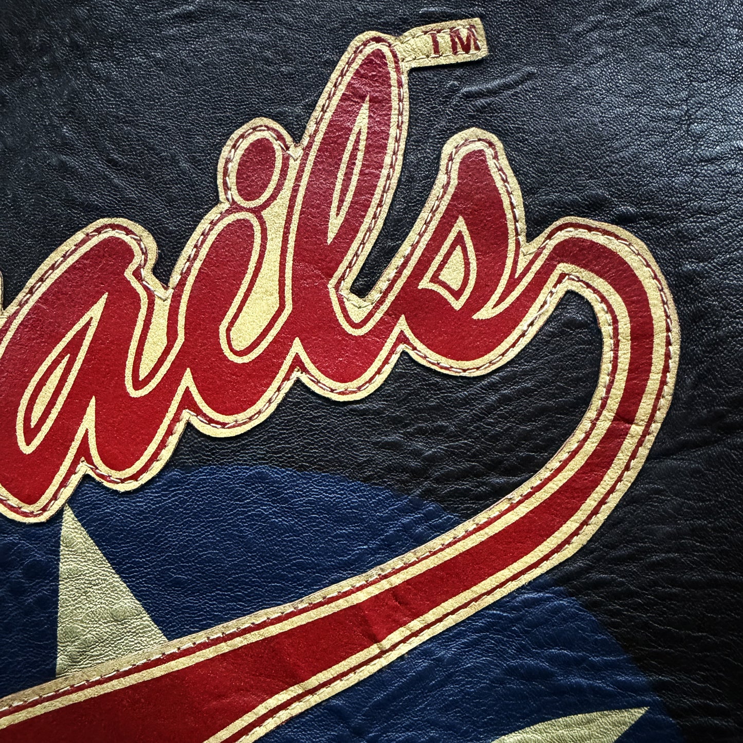 Avirex 'Red Tails' Leather Varsity Jacket - S