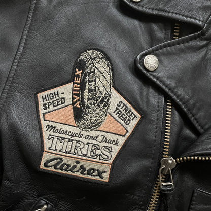 Avirex Leather Biker Jacket - L
